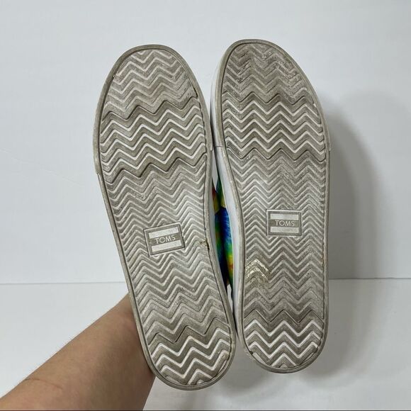 Toms Cup Sole Classics Tie Dyed Canvas Slip On Sneakers - Picture 10 of 13